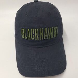 Blackhawk Warrior Wear Hat Strapback (Fits Small) Black Green Tactical Logo Men